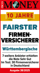 Fairster Firmenversicherer Focus Money